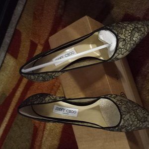 Brand New/Never Worn Jimmy Choo Lace Show Size 10